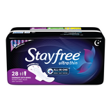 Stayfree Ultra Thin Overnight Pads Regular with Wings Pack of 28ct
