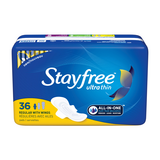 Stayfree Ultra Thin Pads Regular with Wings 36ct