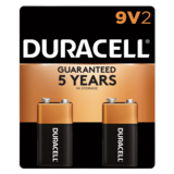 2ct Duracell Coppertop 9v Battery