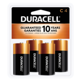 4ct Duracell Coppertop C Battery