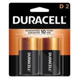 4ct Duracell Coppertop Battery D