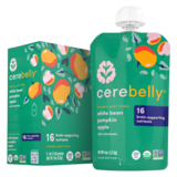 Cerebelly Organic White Bean Pumpkin Apple Baby Puree 4oz 6pk