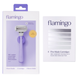 Flamingo Women's Lilac Razor and Refill Cartridges