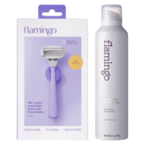 Flamingo Women's Lilac Razor and Shave Gel